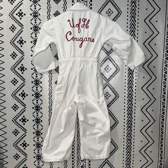 Kids Rare Vintage 1960 Chain Stitched Coveralls UofH Cougars-Houston collegiate